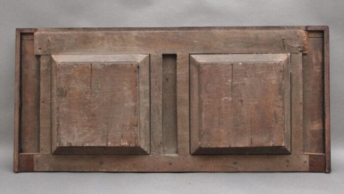 17th century carved oak overmantle 1680s 9