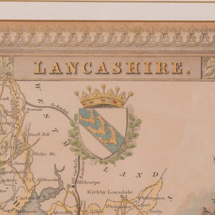 1860s antique county map 0571