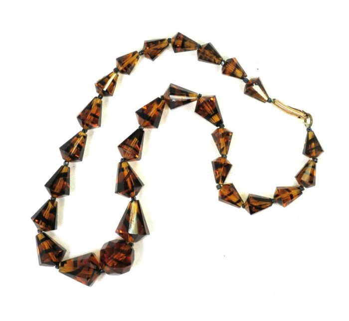 1910s edwardian tiger crystal necklace 5035