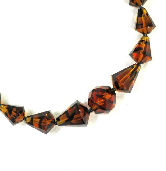 1910s edwardian tiger crystal necklace 7701