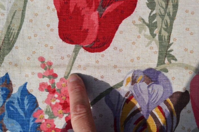 1927 field of tulips french cotton print fabric 225 yards 6507