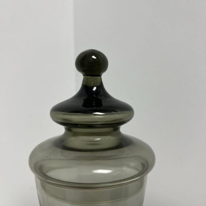 1930s art deco smoked glass apothecary jar 5099