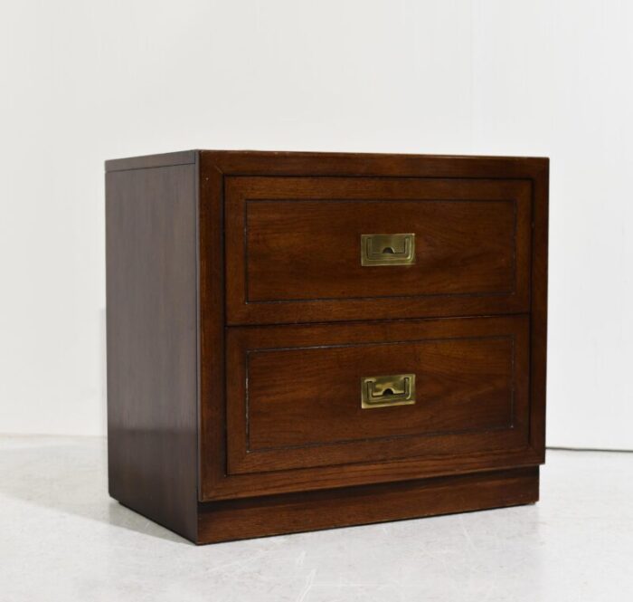 1970s campaign nightstand by dixie furniture act ii collection a single piece 8386