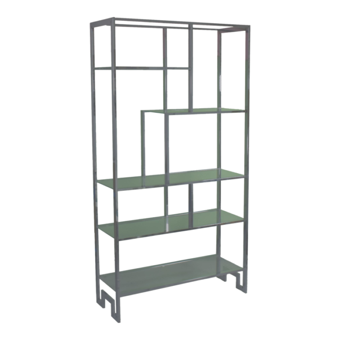 1970s fretwork metal etagere 3304