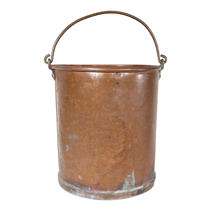 19th century copper bucket 1339