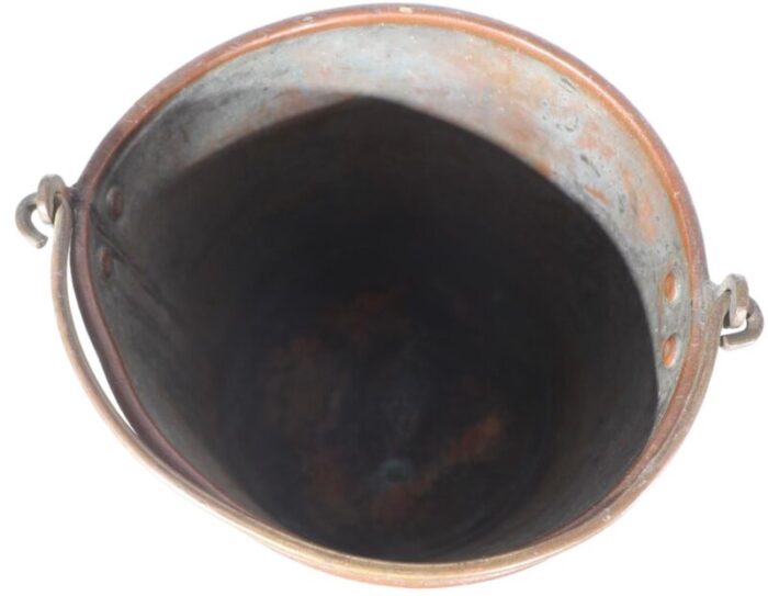 19th century copper bucket 6840