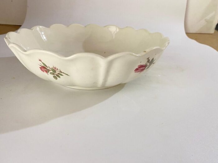 19th century faience dish with flowers decor attributed to luneville france 4