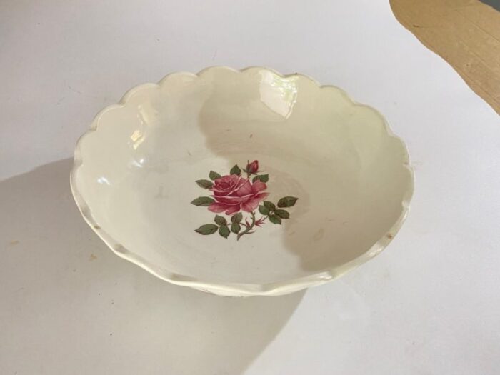 19th century faience dish with flowers decor attributed to luneville france 8