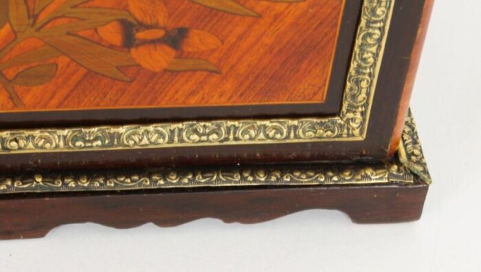 19th century french marquetry and ormolu stationary box 10