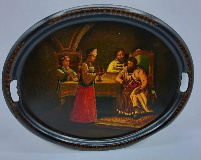 19th century russian imperial tray by vyshniakov tray 4