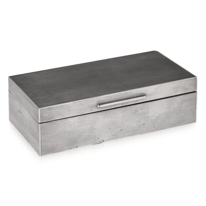 20th century silver cigar box from c j vander ltd london 1963 1