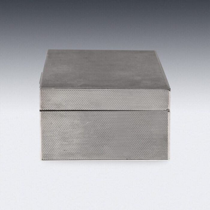 20th century silver cigar box from c j vander ltd london 1963 3