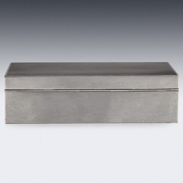 20th century silver cigar box from c j vander ltd london 1963 4