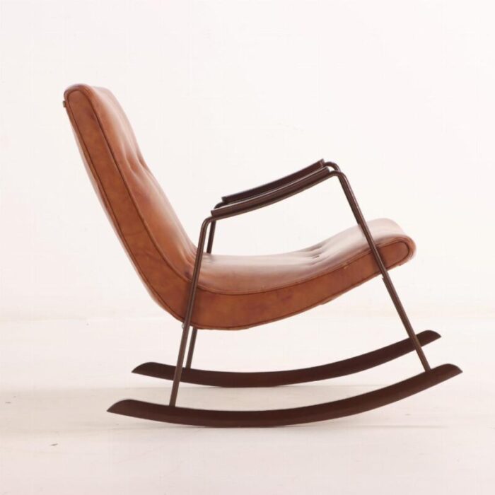 a mid century modern ozzy rocking chair by milo baughman for thayer coggin 4103