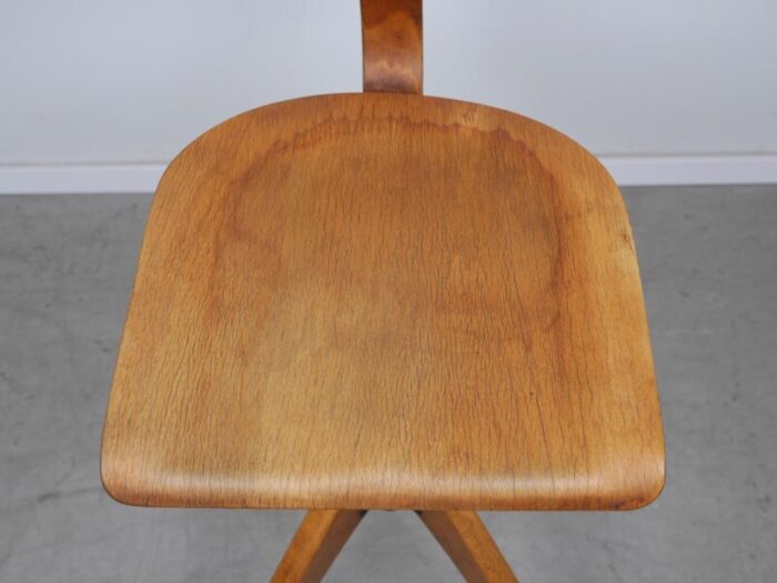 adjustable architects chair in beech 1940s 2316