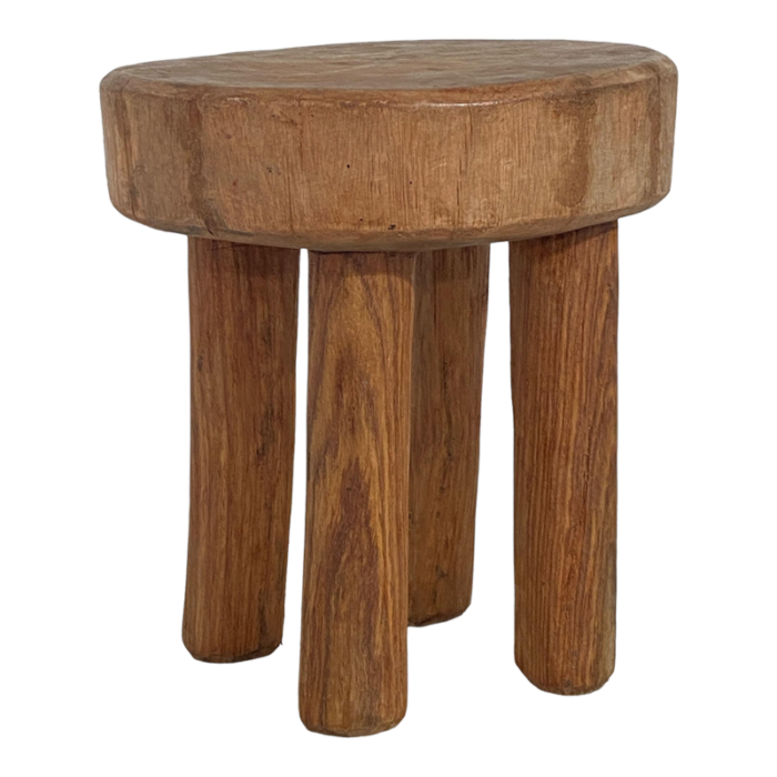 african vintage natural wood milk stool hehe gogo people tanzania 115 h 4495