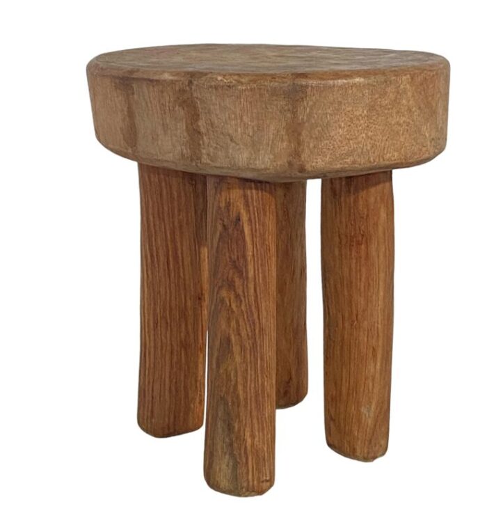 african vintage natural wood milk stool hehe gogo people tanzania 115 h 8710