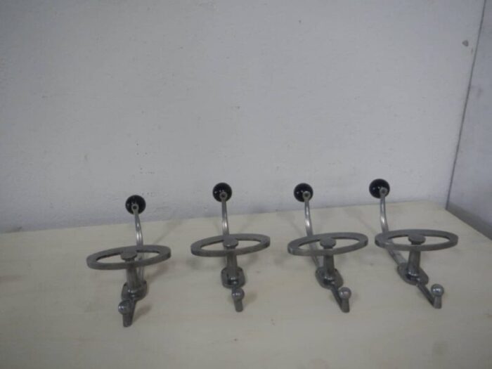 aluminum hanger set 1950s set of 4 1