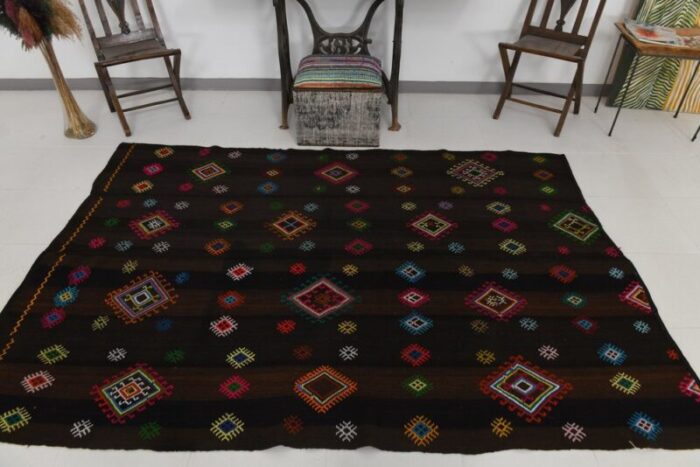 anatolian wool kilim rug 4