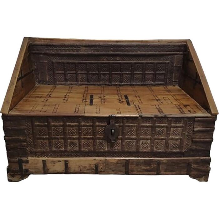 antique anglo indian bridal chest 3682