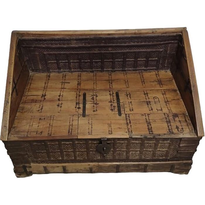 antique anglo indian bridal chest 9487