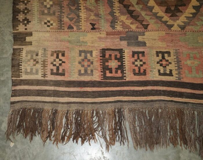 antique aztec kilim rug from libertys london 1989 16