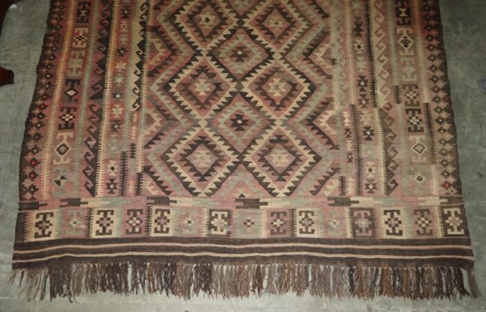 antique aztec kilim rug from libertys london 1989 2