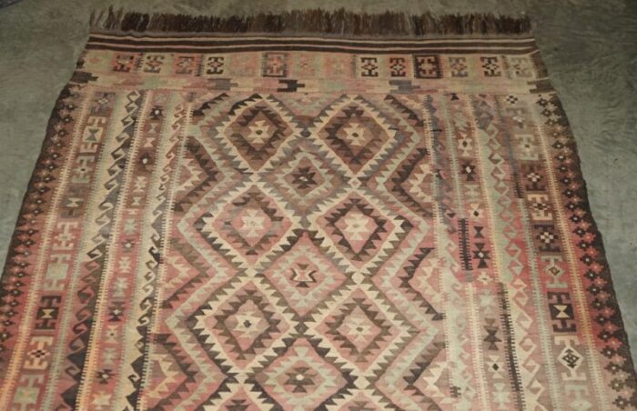 antique aztec kilim rug from libertys london 1989 4