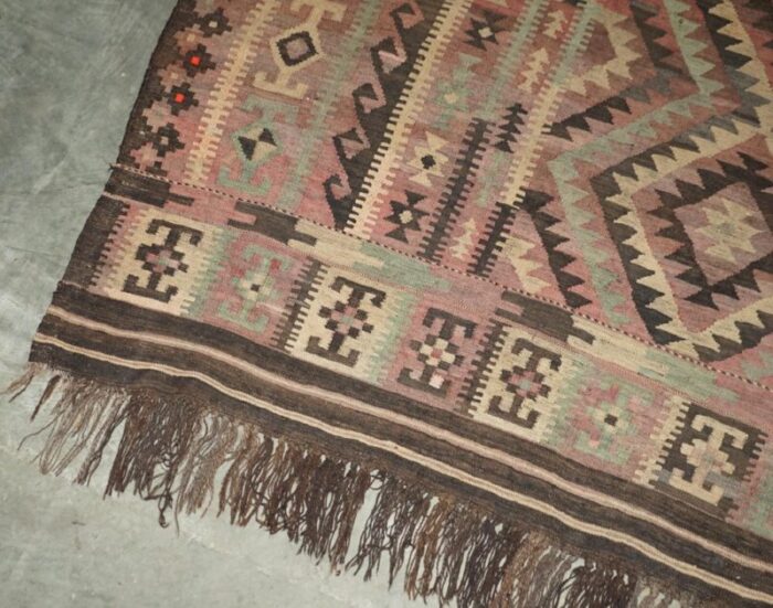 antique aztec kilim rug from libertys london 1989 7