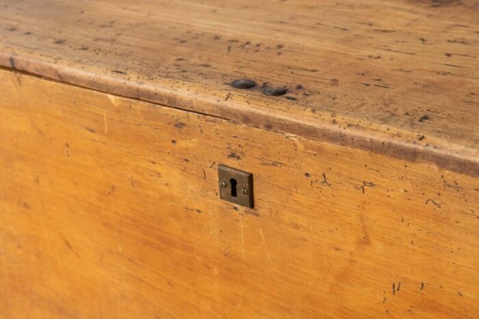 antique belgian wood blanket chest 1306