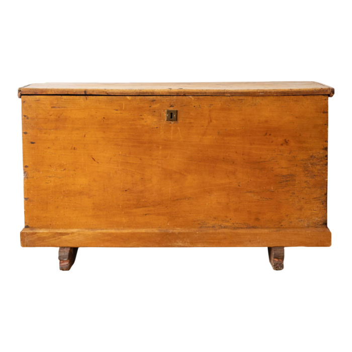 antique belgian wood blanket chest 4921