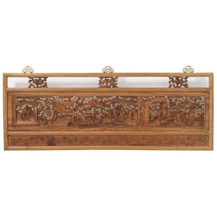 antique daybed side rail with carved relief 1