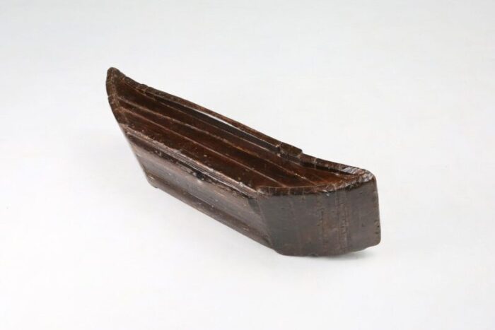 antique handmade wooden wabi sabi trough or bowl 19th century 8