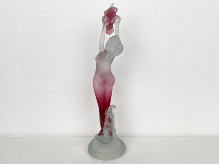 art deco female nude with grapes in satin murano glass by archimede seguso for seguso vetri darte italy 1950s 2155