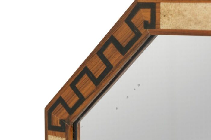 art deco french shagreen and rosewood cheval mirror 8412