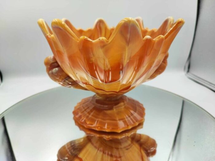 art deco glass cake stand from united glassware sts abel 1930s 7