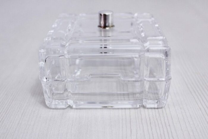 art deco italian crystal jewelry box 1970s 1