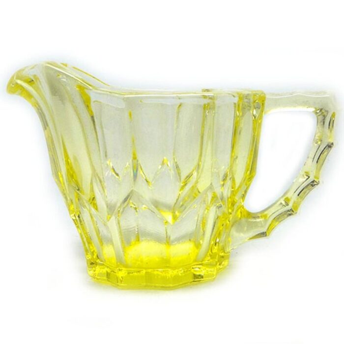 art deco milk jug from hortensja glassworks poland 1950s 1