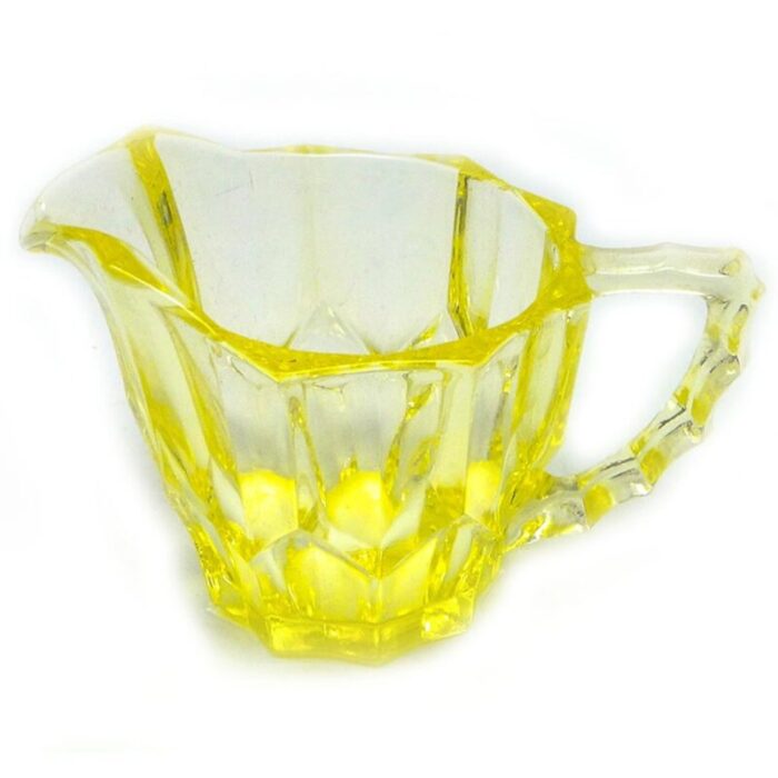 art deco milk jug from hortensja glassworks poland 1950s 6