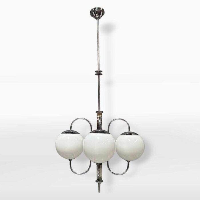 art deco nickel chandelier 1930s 5760 scaled