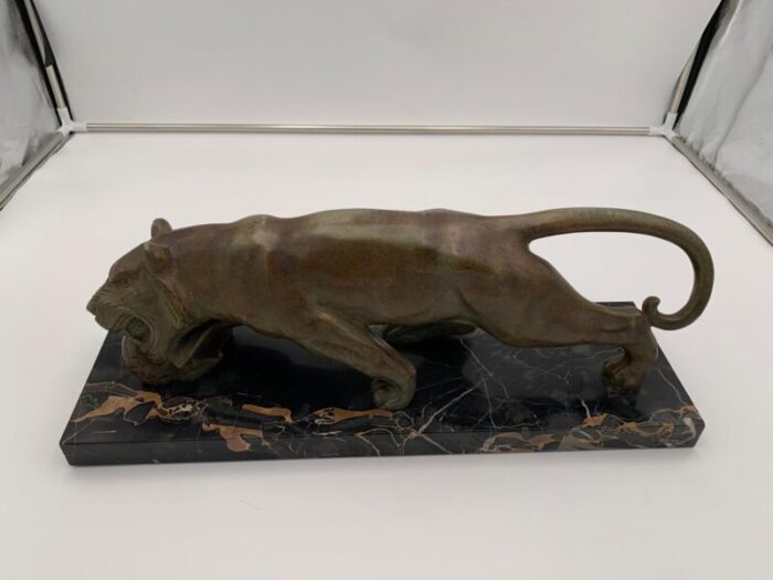 art deco panther in bronze france 1930s 2