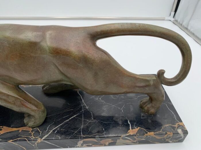 art deco panther in bronze france 1930s 6