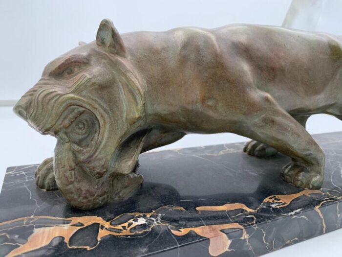 art deco panther in bronze france 1930s 7