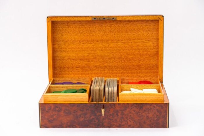 art deco play box in maple wood vienna 1920s 6