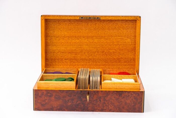 art deco play box in maple wood vienna 1920s 7