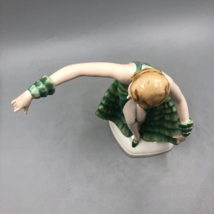 art deco porcelain dancer from fasold and s tauch 7045