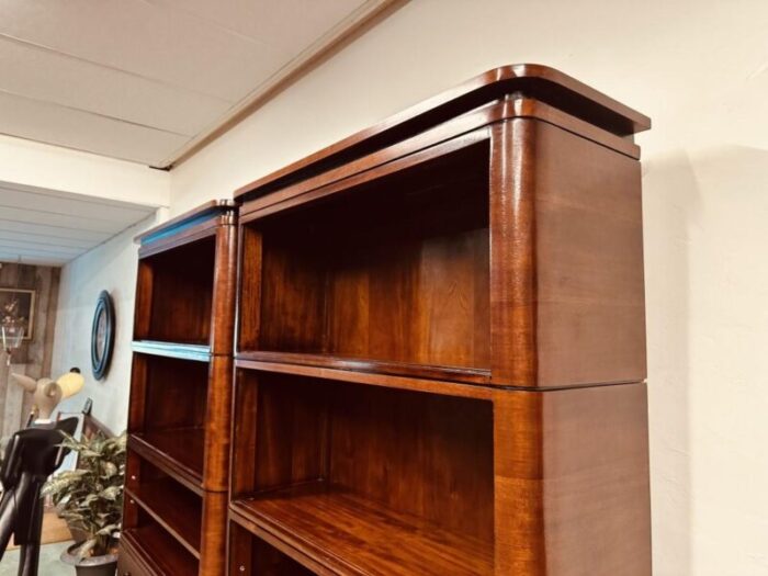 art deco stackable bookcase in the style of globe wernicke 0949