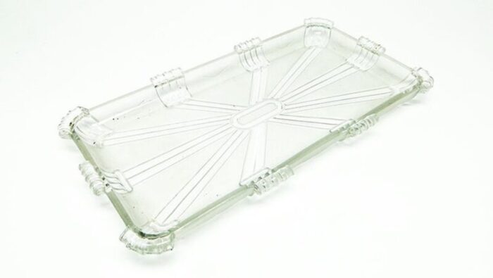 art deco tray from herrmanova glassworks czechoslovakia 1930s 1