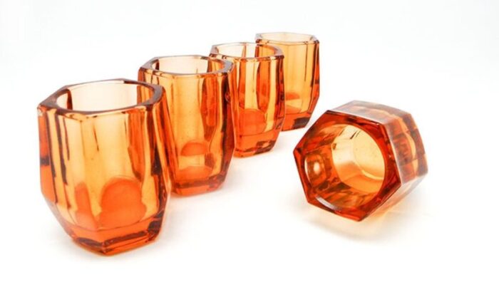 art deco vodka shots 1930s set of 5 8 1