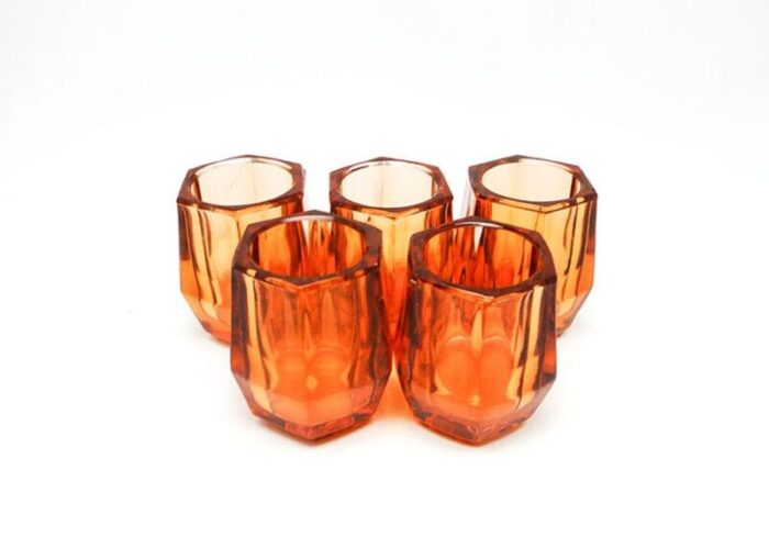 art deco vodka shots 1930s set of 5 9 1